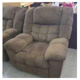 Brown rocker-recliner