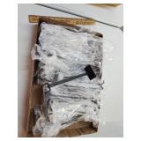 24 black peg hook holders