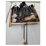 35 black peg hook holders