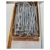 Flat silver peg hook holders