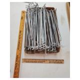 31 silver peg hook holders