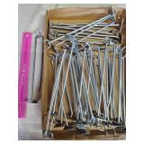 26 silver peg hook holders