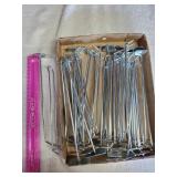 18 silver peg hook holders