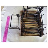 15 black peg hooks wide spaced