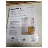 Frosted Vinyl shower curtain snap on 70"x72