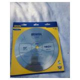 Irwin 10" 180T 5/8 arbor construction saw blade