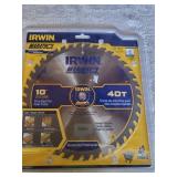 Irwin 10" 40T Thin Kerf for fast cuts