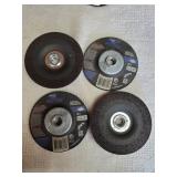 4 Metal Grinding Wheels 4 1/2" x 1/4" x 5/8"