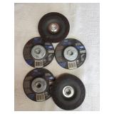 5Metal Grinding Wheels 4 1/2"x 1/4"x5/8"