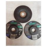 3 Masonry Grinding Wheels 4 1/2"x1/4x7/8