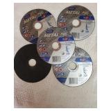 5 Metal Cut Off Wheels 4 1/2"x .040"x7/8"