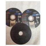 3 Metal Cut Off Wheels 4 1/2 x.040" x7/8"