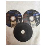 3 Metal Grinding Wheels 4 1/2"x.040" x7/8"