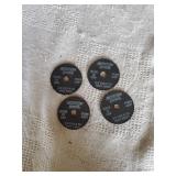 4  Morton Cut Off Drywall Wheels 2"x1/16x3/8