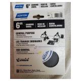 1 Nortons 6" Ginding Wheel 6x1x1 60 Grit