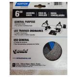 1 Nortons 6"Grinding Wheel 6x1x1 36 Grit