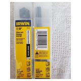 2 Irwin 7/8" Silver and Deming Drill Bits 1/2