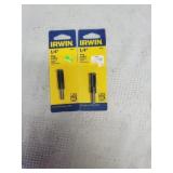 2 Irwin 1/4" Plug Cutter
