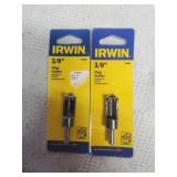 2 Irwin 3/8" Plug Cutter