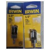 2 Irwin 1/2" Plug Cuttet