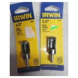 2 Irwin 1/2" Plug Cutters