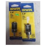 2 Irwin 5/8" Plug Cutter