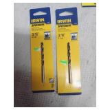 2 Irwin 3/16" Brad Point Bit