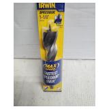 1-1/8" Irwin Speedbor Tri Flute Bit