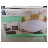 Boston Harbor 2 Bulb  Round Ceiling Polished