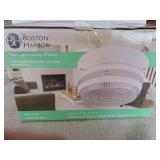 Bostin Harbor 2  Bulb White & Prismatic Glass