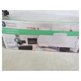 Boston Harbor 2Bulb Wall Fixture White Glass Shade