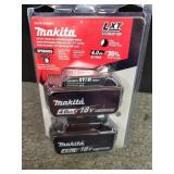 Makita 2 18v Lxt Lithium Ion 4.0 ah Battery