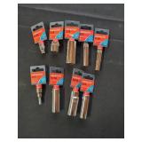 9 pc 3/8 Cresent Sockets