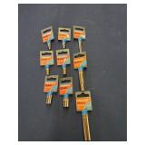 9 pc 1/4 Drive Cresent mm Sockets
