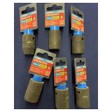 6 pc Cresent Impact mm Sockets