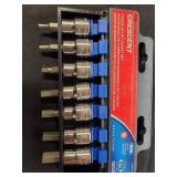7 pc 3/8 Cresent mm Hex Bit Socket Set