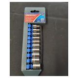 10pc Cresent 1/4 mm Socket Set