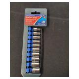 10 Cresent 1/4 Drive mm Socket Set
