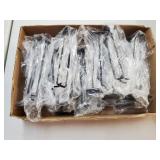 24 Black peg hook holders