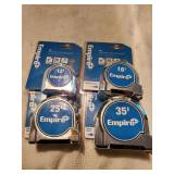 4pc Empire Tape Measures