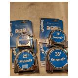 4pc Empire Tape Measures