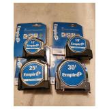 4pc Empire Tape Measures