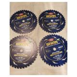 4 Irwin 7 1/4" 40T Saw Blades
