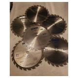6 Irwin 7 1/4 24T  Saw Blades
