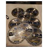 8pc Irwin 7 1/4" 24T  Saw Blades