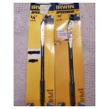 2 Irwin 1/4" Spade Bit