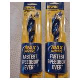 2pc 3/4" Irwin Tri Flute Bit