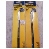 2 pc Irwin 5/16" Spade Bit