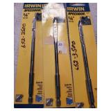 3pc Irwin 1/4" Spade Bit