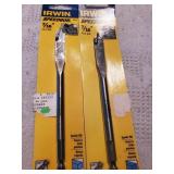 2pc Irwin 7/16" Spade Bit